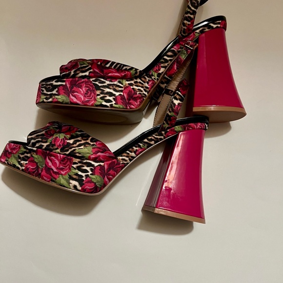Betsey Johnson Shoes - Betsey Johnson Heels Women’s Size 11 Brylie Floral
Platform Ankle Strappy
